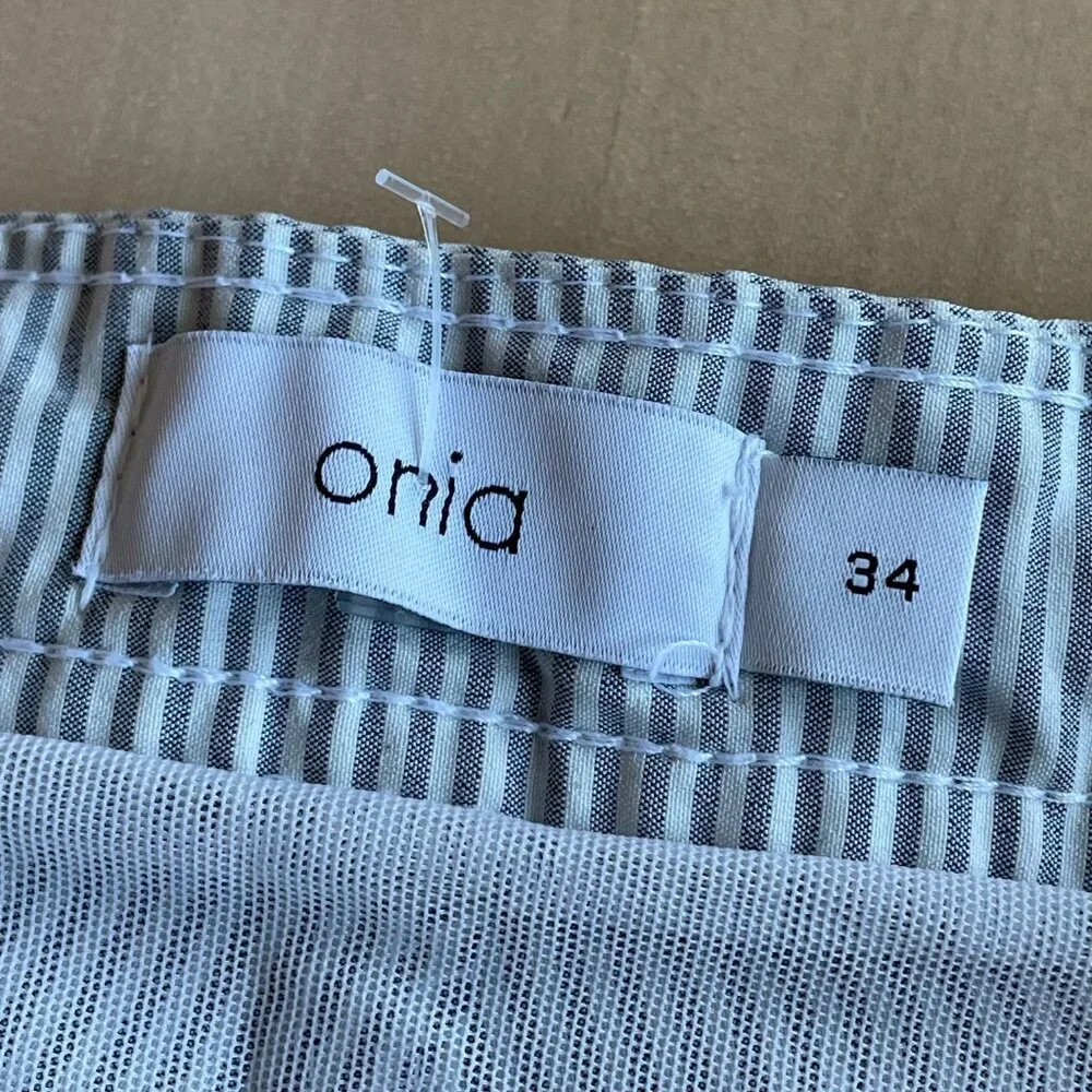 Onia Men's Blue Striped Swim Trunks - Size‎ 34